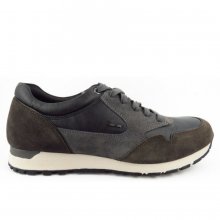 Neu Eingetroffen Geox Herren U Emildon B Sneaker In Black/Dk. Grey