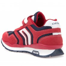 Neu Eingetroffen Geox J PAVEL B - MESH GBK SUEDE Halbschuhe in RED/NAVY