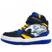 Neu Eingetroffen Geox Buzzerlight Klettschuh in navy/yellow C4054