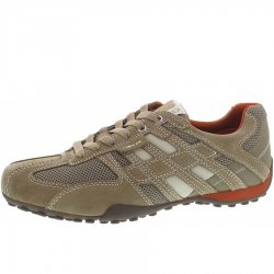 Neu Eingetroffen Geox Herren Snake Schnürschuhe In Beige-Dk Orange