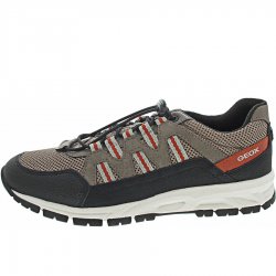 Neu Eingetroffen Geox Herren Delray Sportlicher Schnürer In Black-Dove Grey