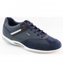 Neu Eingetroffen Geox Herren U Volere A - Nbk Synt.Lea Sneaker In Navy