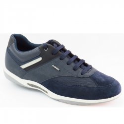 Neu Eingetroffen Geox Herren U Volere A - Nbk Synt.Lea Sneaker In Navy