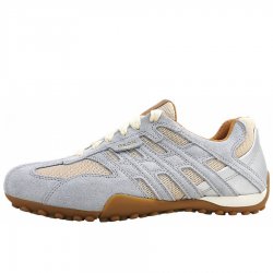 Neu Eingetroffen Geox Damen Snake Original Sportlicher Schnürer In Papyrus/Crystal