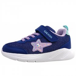 Neu Eingetroffen Geox Sprintye Girl Klettschuh in blue/lilac