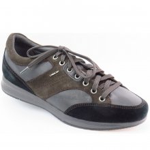 Neu Eingetroffen Geox Herren Vel./Leder Schw/Grau Sneaker In Mud/Black