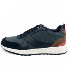 Neu Eingetroffen Geox Herren U Molveno A - Nbk Syn Tum.Syn Schnürer In Blau