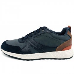 Neu Eingetroffen Geox Herren U Molveno A - Nbk Syn Tum.Syn Schnürer In Blau