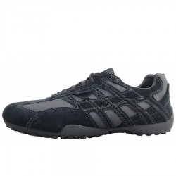 Neu Eingetroffen Geox Herren Snake Original Sportlicher Schnürer In Black C9999