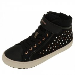 Neu Eingetroffen Geox J KALISPERA GIRL Schnürer in BLACK