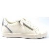 Neu Eingetroffen Geox Damen D Blomiee White Silber Sneaker In Optic White/Silver