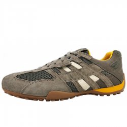 Neu Eingetroffen Geox Herren U Snake A Schnürer In C1Bh6 Dove Grey/Taupe