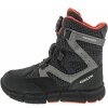 Neu Eingetroffen Geox Flexyper Boy B ABX Klettstiefel in black-orange