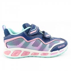Neu Eingetroffen Geox J Shuttle Girl Sneaker in avio/pink