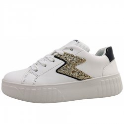 Neu Eingetroffen Geox J Mikiroshi Girl Schnürer in C0404 White/ Black