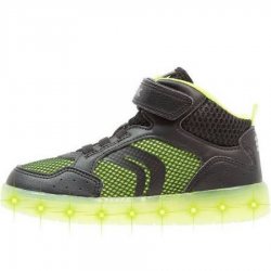 Neu Eingetroffen Geox J Kommodor schwarz/grün Sneaker high in black/lime