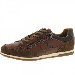 Neu Eingetroffen Geox Herren Renan Schnürschuhe In Cognac-Browncotto
