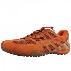 Neu Eingetroffen Geox Herren Snake Schnürer In Brick/Orange C6014