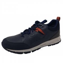 Neu Eingetroffen Geox Herren Doray Babx Sportlicher Schnürer In Navy Drk. Orange