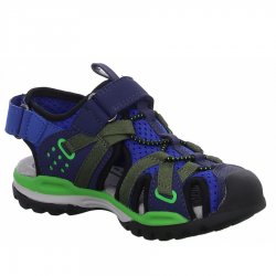 Neu Eingetroffen Geox J BOREALIS B. B - PR.DBK MESH Sandalen in ROYAL/GREEN