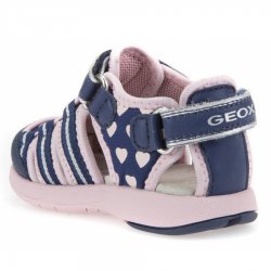 Neu Eingetroffen Geox B SAND.MULTY G. A - GBK LYCRA Sandalen in NAVY/PINK