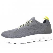 Neu Eingetroffen Geox Herren Spherica Sneaker In C9002 Dark Grey