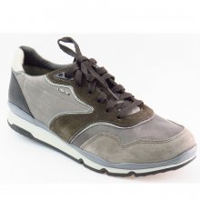 Neu Eingetroffen Geox Herren H.Snikker Grau Schnürer In Grey/Mud